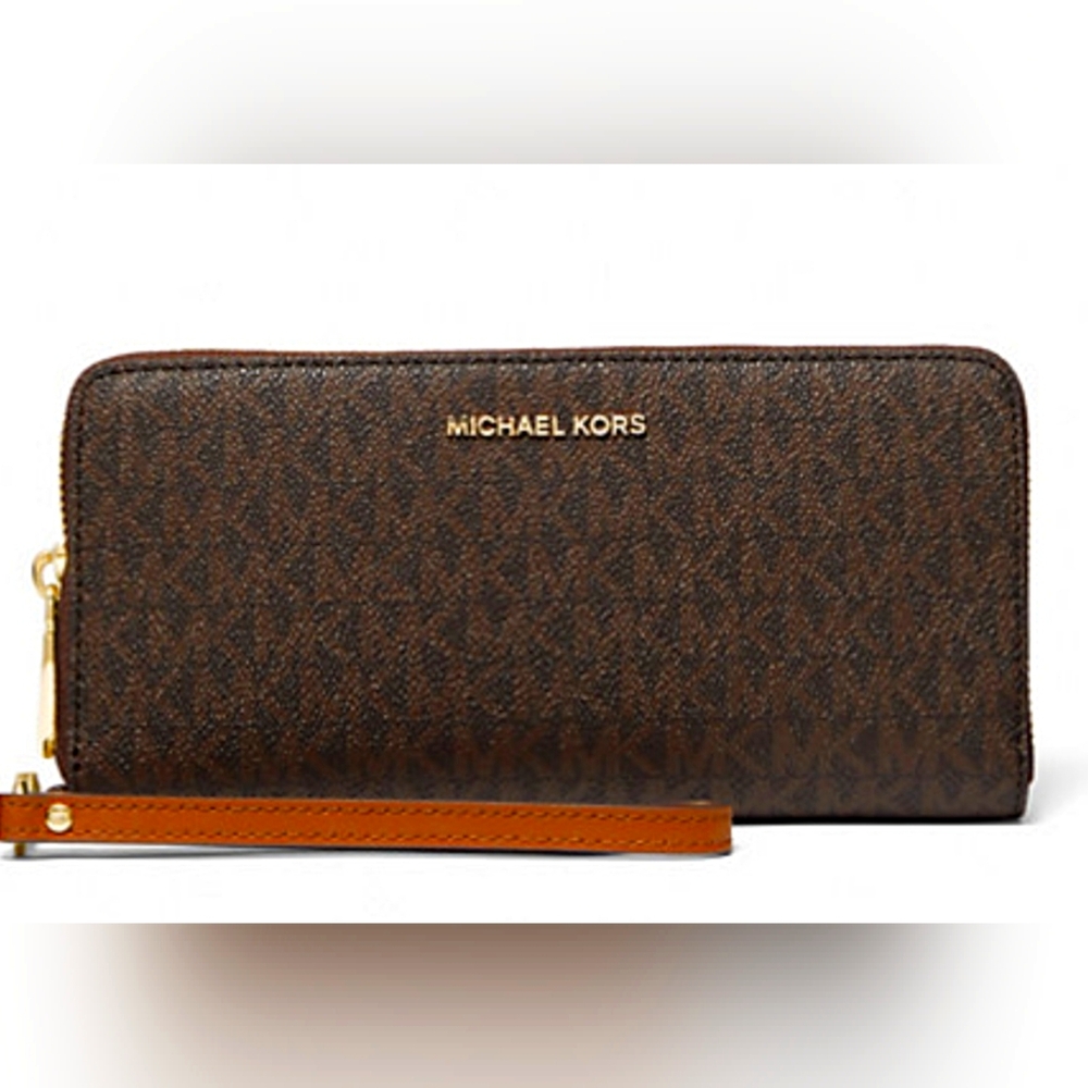 Michael Kors Dark Brown Wristlet Wallet